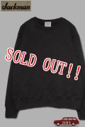 「Jackman」 GG Sweat Crewneck ジージースウェット クルーネック 度詰コットン JM7872 [ブラック]