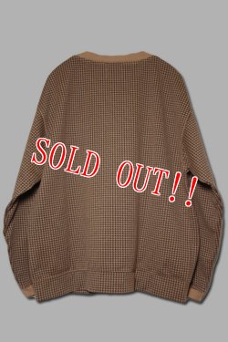 画像7: 「CAL O LINE」HOUNDS TOOTH HAORI CARDIGAN キャルオーライン ハウンド トゥス 羽織り カーディガン CL202-044 [ベージュ]