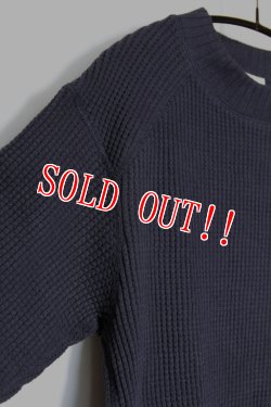 画像4: 「Jackman」 Waffle Mid-Neck ジャックマン ワッフル ミッドネック JM7653　「ダークネイビー」