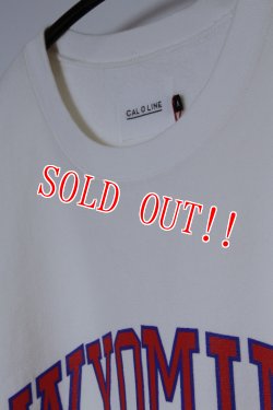 画像3: 「CAL O LINE」WYOMING PRINT SWEAT キャルオーライン ワイオミング プリント スウェット リバースウィーブ CL202-049PT [ホワイト]