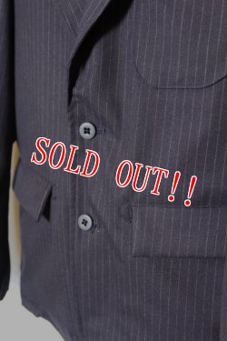 画像3: 「Jackman」 Stretch Jacket ジャックマン ストレッチジャケット ストライプ柄 JM8066 [ネイビー]