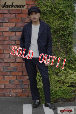 画像11: 「Jackman」 Stretch Jacket ジャックマン ストレッチジャケット ストライプ柄 JM8066 [ネイビー]