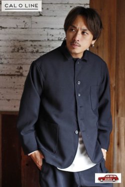 画像15: 「CAL O LINE」BLACKNESS LINE SPORTS JACKET キャルオーライン スポーツジャケット テーラード シンサレート CL202-100 [ブラック]