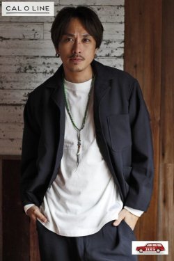 画像12: 「CAL O LINE」BLACKNESS LINE SPORTS JACKET キャルオーライン スポーツジャケット テーラード シンサレート CL202-100 [ブラック]