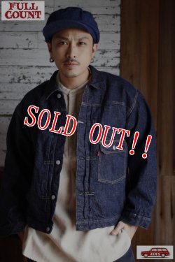 画像13: 「FULLCOUNT」Houndstooth Blanket Lined Type 1 Jacket フルカウント ブランケット付き デニムジャケット ファースト [インディゴ]