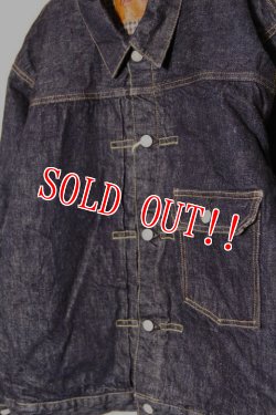 画像3: 「FULLCOUNT」Houndstooth Blanket Lined Type 1 Jacket フルカウント ブランケット付き デニムジャケット ファースト [インディゴ]