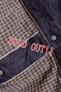 画像5: 「FULLCOUNT」Houndstooth Blanket Lined Type 1 Jacket フルカウント ブランケット付き デニムジャケット ファースト [インディゴ]