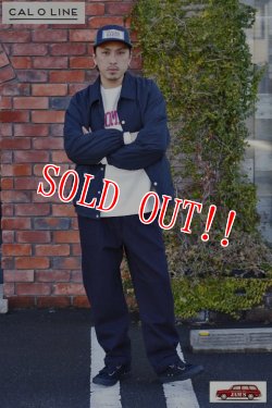 画像10: 「CAL O LINE」2TUCK KARSEY TROUSERS キャルオーライン ２タックカルゼトラウザー CL202-091 [ネイビー]