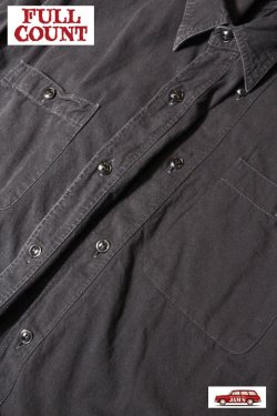 画像16: 「FULLCOUNT」BASIC CHAMBRAY SHIRT フルカウント ベーシック シャンブレーシャツ [ブラック]