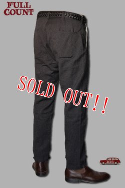 画像3: 「FULLCOUNT」Twisted Heather Tapered Trousers フルカウント ツイステッドヘザー テーパードトラウザーズ [ブラック]