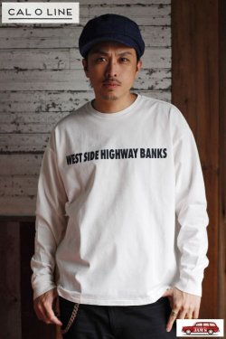 画像7: 「CAL O LINE」WESTSIDE BANKS L/S Tee キャルオーライン ウエストサイド バンクス プリント 長袖Tシャツ  CL211-055 [ホワイト]