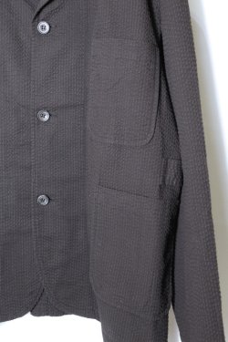 画像4: 「CAL O LINE」CATALINA JACKET キャルオーライン カタリナジャケット オリジナル リップル生地 CL201-023 [ブラック]