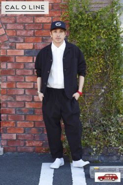 画像14: 「CAL O LINE」CATALINA JACKET キャルオーライン カタリナジャケット オリジナル リップル生地 CL201-023 [ブラック]