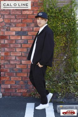 画像10: 「CAL O LINE」CATALINA JACKET キャルオーライン カタリナジャケット オリジナル リップル生地 CL201-023 [ブラック]