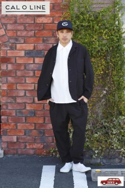 画像9: 「CAL O LINE」CATALINA JACKET キャルオーライン カタリナジャケット オリジナル リップル生地 CL201-023 [ブラック]