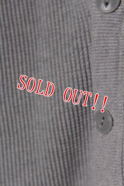 画像4: [JAMS限定]「FULLCOUNT」×「JAMS」HEAVY WEIGHT WAFFLE CARDIGAN フルカウント JAMS別注ヘビーウエイト サーマルカーディガン [ヘザーグレー]