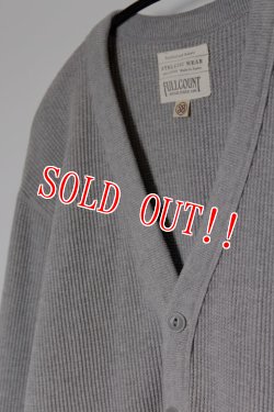 画像2: [JAMS限定]「FULLCOUNT」×「JAMS」HEAVY WEIGHT WAFFLE CARDIGAN フルカウント JAMS別注ヘビーウエイト サーマルカーディガン [ヘザーグレー]