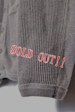 画像6: [JAMS限定]「FULLCOUNT」×「JAMS」HEAVY WEIGHT WAFFLE CARDIGAN フルカウント JAMS別注ヘビーウエイト サーマルカーディガン [ヘザーグレー]