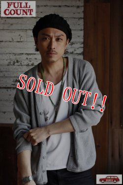 画像16: [JAMS限定]「FULLCOUNT」×「JAMS」HEAVY WEIGHT WAFFLE CARDIGAN フルカウント JAMS別注ヘビーウエイト サーマルカーディガン [ヘザーグレー]