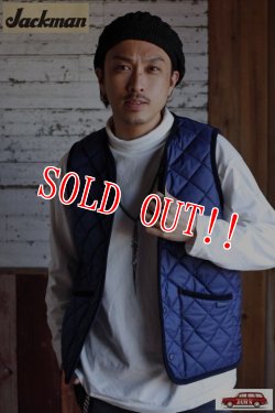 画像11: 「Jackman」× 「Lavenham」 Gilet ジャックマン × ラベンハム ジレ コラボ ワッフルキルティング ベスト JM8104LV「ネイビー」