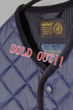 画像2: 「Jackman」× 「Lavenham」 Gilet ジャックマン × ラベンハム ジレ コラボ ワッフルキルティング ベスト JM8104LV「ネイビー」