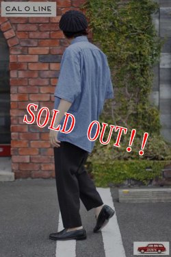 画像11: 「CAL O LINE」CHAMBRAY S/S SHIRT キャルオーライン シャンブレー 半袖シャツ CL211-042 [ブルー]