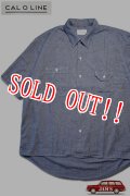 「CAL O LINE」CHAMBRAY S/S SHIRT キャルオーライン シャンブレー 半袖シャツ CL211-042 [ブルー]