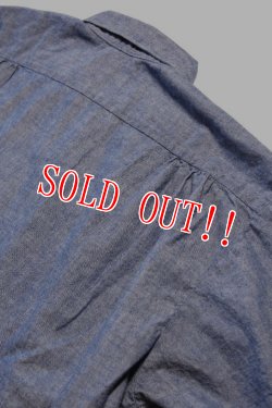 画像8: 「CAL O LINE」CHAMBRAY S/S SHIRT キャルオーライン シャンブレー 半袖シャツ CL211-042 [ブルー]