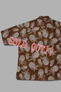 画像5: 「CAL O LINE」CATALINA SHIRT キャルオーライン カタリナシャツ リップル生地 CL211-048P [パイナップル]