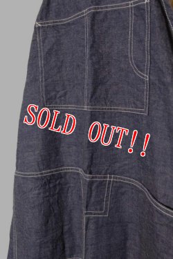 画像4: 「CAL O LINE」UTILITY DENIM APRON 2 キャルオーライン ユーティリティー デニムエプロン CL201-053 [インディゴ]