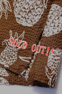 画像4: 「CAL O LINE」CATALINA SHIRT キャルオーライン カタリナシャツ リップル生地 CL211-048P [パイナップル]