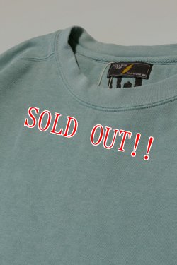 画像2: 「STRANGE TRIP」CUT OFF SWEAT ストレンジトリップ カットオフ スウェット  [ターコイズ]