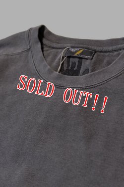 画像2: 「STRANGE TRIP」CUT OFF SWEAT ストレンジトリップ カットオフ スウェット  [ブラック]