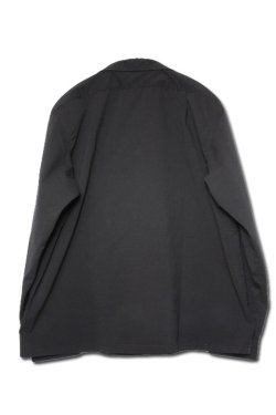 画像7: [SALE 40%off]「MOSSIR」 Petreri Open Collar Shirt モシール ペトレリ クールマックス素材 シアサッカー 長袖シャツ MOST004 [ブラック]