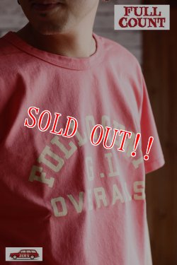 画像9: 「FULLCOUNT」GOOD LUCK OVERALLS T-Shirt フルカウント グッドラックオーバーオールズ プリント半袖Tシャツ  [フェードレッド]
