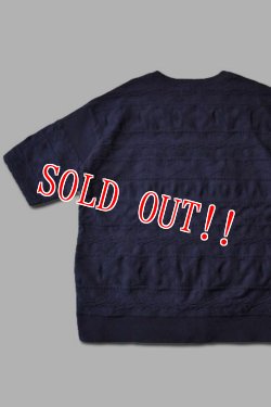 画像6: 「CAL O LINE」NATIVE JACQUARD S/S CREW TOPS キャルオーライン ネイティブ ジャガード 半袖トップス  CL211-031S [ネイビー]