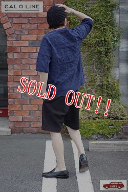 画像9: 「CAL O LINE」NATIVE JACQUARD S/S CREW TOPS キャルオーライン ネイティブ ジャガード 半袖トップス  CL211-031S [ネイビー]