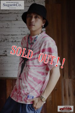 画像8: 「Sugar & Co.」 drop tee TIE-DYE Grunge シュガーアンドカンパニー タイダイ グランジ Tシャツ [ピンク]