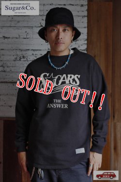 画像6: 「Sugar & Co.」Print Drop Sweat AI（answer）シュガーアンドカンパニー プリント ドロップスウェット [ブラック]