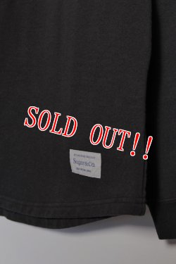 画像3: 「Sugar & Co.」Print Drop Sweat AI（answer）シュガーアンドカンパニー プリント ドロップスウェット [ブラック]