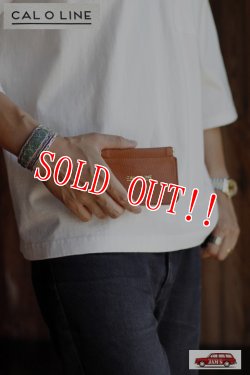 画像4: 「CAL O LINE」 LEATHER CARD CASE キャルオーライン レザー カードケース CSW-121 [ブラウン]