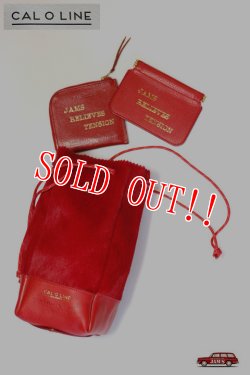 画像9: [JAMS10周年限定20個]「CAL O LINE」「SEAN&BEN」「JAMS」 LEATHER CARD CASE キャルオーライン レザー カードケース CSW-121JM [レッド]