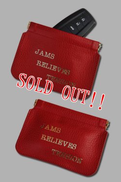 画像8: [JAMS10周年限定20個]「CAL O LINE」「SEAN&BEN」「JAMS」 LEATHER CARD CASE キャルオーライン レザー カードケース CSW-121JM [レッド]