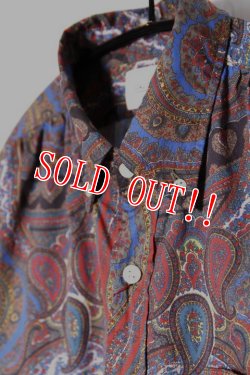 画像2: 「CAL O LINE」CALIFORNIA PAISLEY B.D. SHIRT キャルオーライン カリフォルニア ペイズリー柄 ボタンダウンシャツ CL211-021P [カーキ]