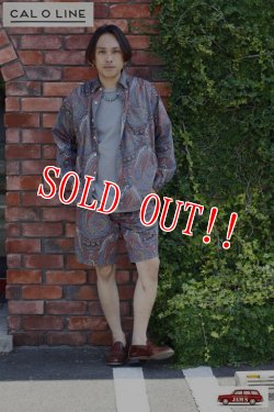 画像10: 「CAL O LINE」CALIFORNIA PAISLEY B.D. SHIRT キャルオーライン カリフォルニア ペイズリー柄 ボタンダウンシャツ CL211-021P [カーキ]