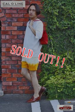 画像7: 「CAL O LINE」×「YUKI D.Y.E」TIE DIE SWEAT SHORTS キャルオーライン タイダイ スウェットショーツ CYW-116 [イエロー]
