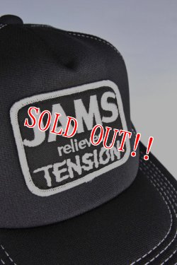 画像3: [10個限定販売]「JAMS ORIGINAL」RELIEVES MESH CAP ジャムズオリジナル リリーブス メッシュキャップ J2107 [ブラック （ホワイトステッチ）]
