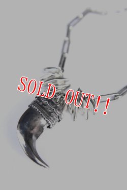 画像5: 「Mt.hill」 マウントヒル ベアクローネックレス シルバーチェーン キングマンターコイズ [202100814]