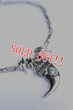 画像2: 「Mt.hill」 マウントヒル ベアクローネックレス シルバーチェーン キングマンターコイズ [202100814]