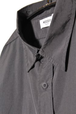 画像2: [SALE 40%off]「MOSSIR」 Port Town Long Sleeve Shirt モシール ポートタウン サプレックスナイロン素材 長袖シャツ MOST006 [ブラック]